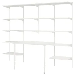 IKEA BOAXEL / LAGKAPTEN(694.406.43) книжкова шафа зі стільницею, білий