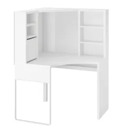 IKEA MICKE 502.507.13  МИКЕ Угловой письменный стол, белый, 100x142 см