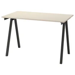 IKEA TROTTEN(094.295.68) стол письменный, бежевый / антрацит