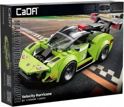 Конструктор спортивний автомобіль CaDA Construction Bricks Green Velocity Hurricane City Car 165 деталей