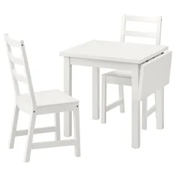 IKEA NORDVIKEN / NORDVIKEN(193.050.77) стол и 2 стула, белый / белый
