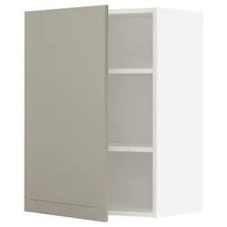 IKEA METOD (794.557.90) навісна шафа з полицями, білий / Stensund beige